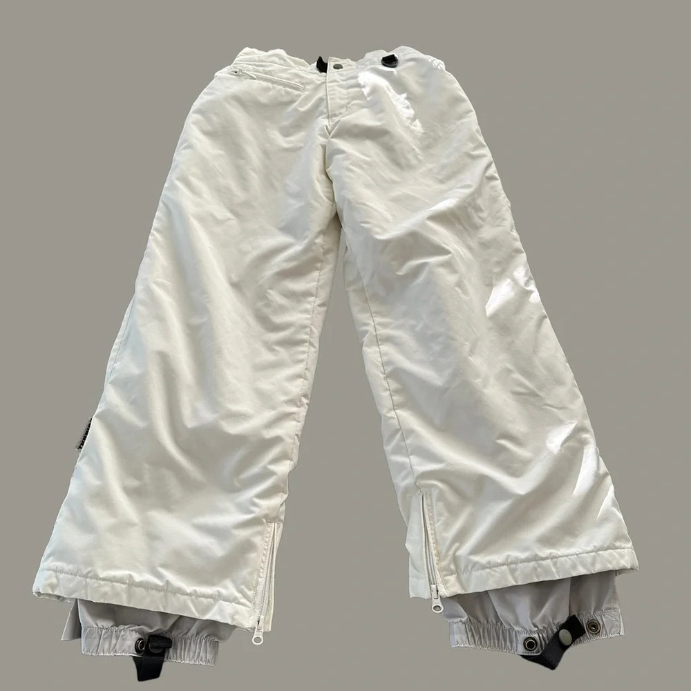 Turbine Girls size Medium Cream Performance Snowboarding Pants Ski‎ Winter Cream